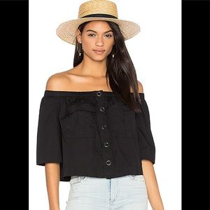 Head Over Heels Off the Shoulder Crop Top